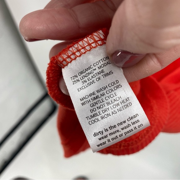 Toad&Co Ponderosa LS Dress Red Long Sleeve Ribbed Midi Dress Small - Picture 7 of 11